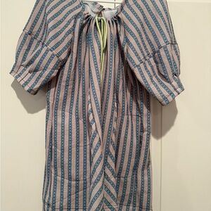 Striped Blue and Pink Dress